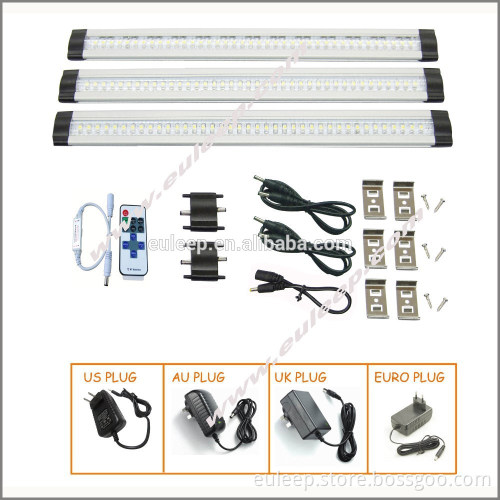 led cabinet lights, popular new products 300mm-3PCS/SETS linkable led kitchen light witch color box for wholesales in EU/US/UK